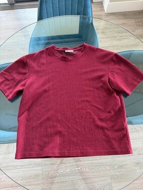 Zara Men's Crewneck T-Shirt - Red